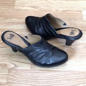 Sofft leather dress slides Sz. 9